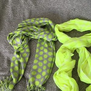 scarf bundle bright yellow/green